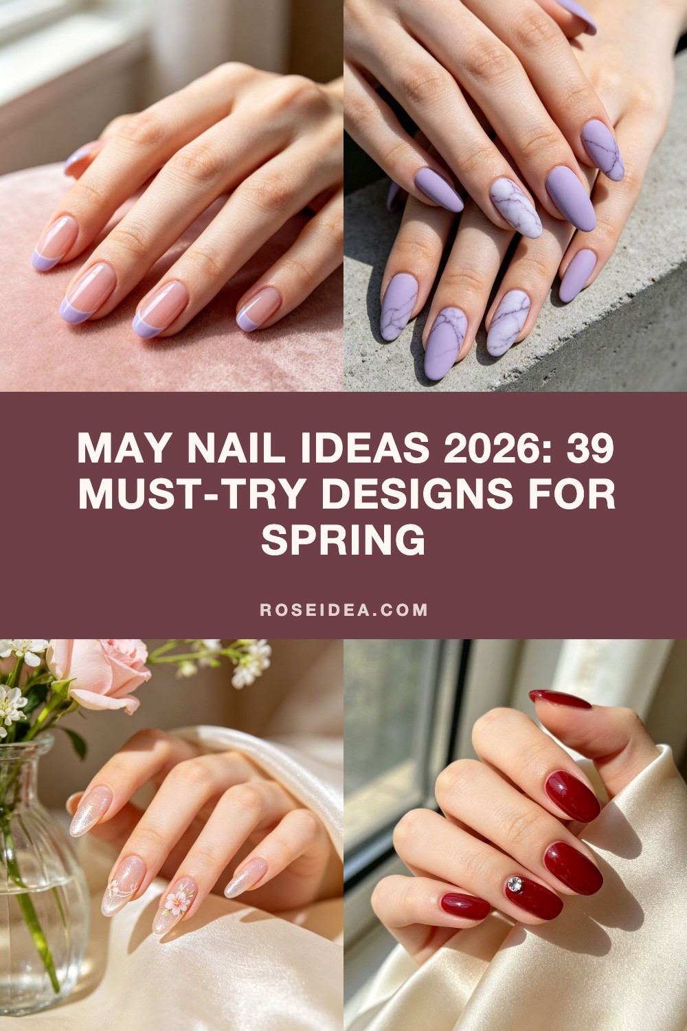 May Nail Ideas 2026: 39 Must-Try Designs for Spring Pinterest cover image
