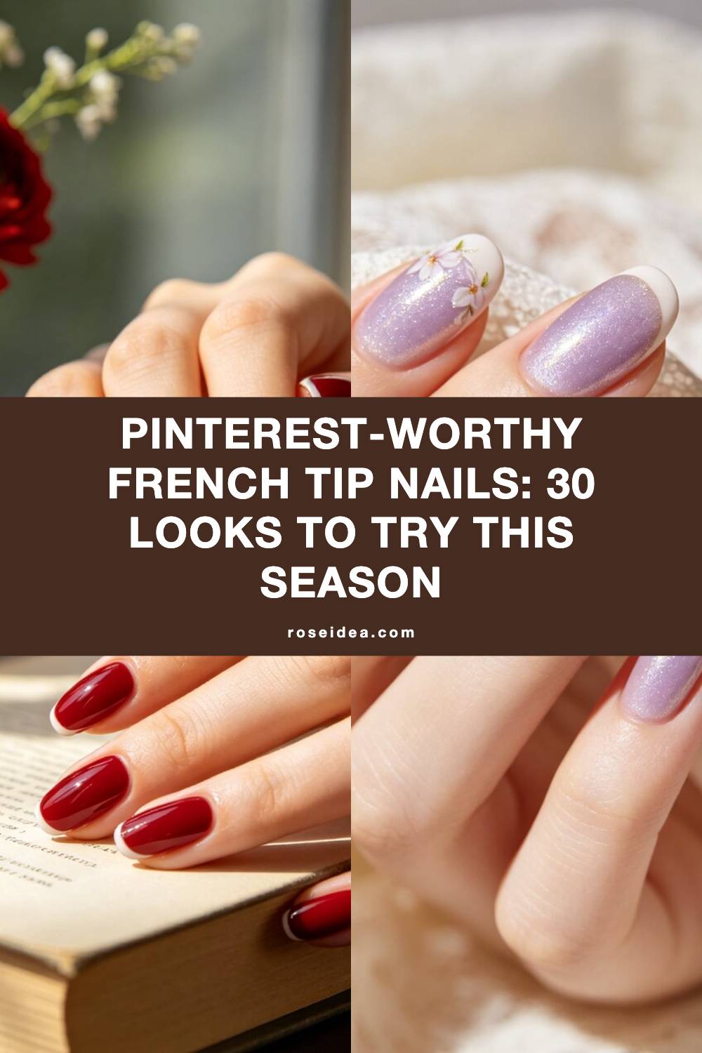 Pinterest-Worthy French Tip Nails: 30 Looks to Try This Season Pinterest cover image