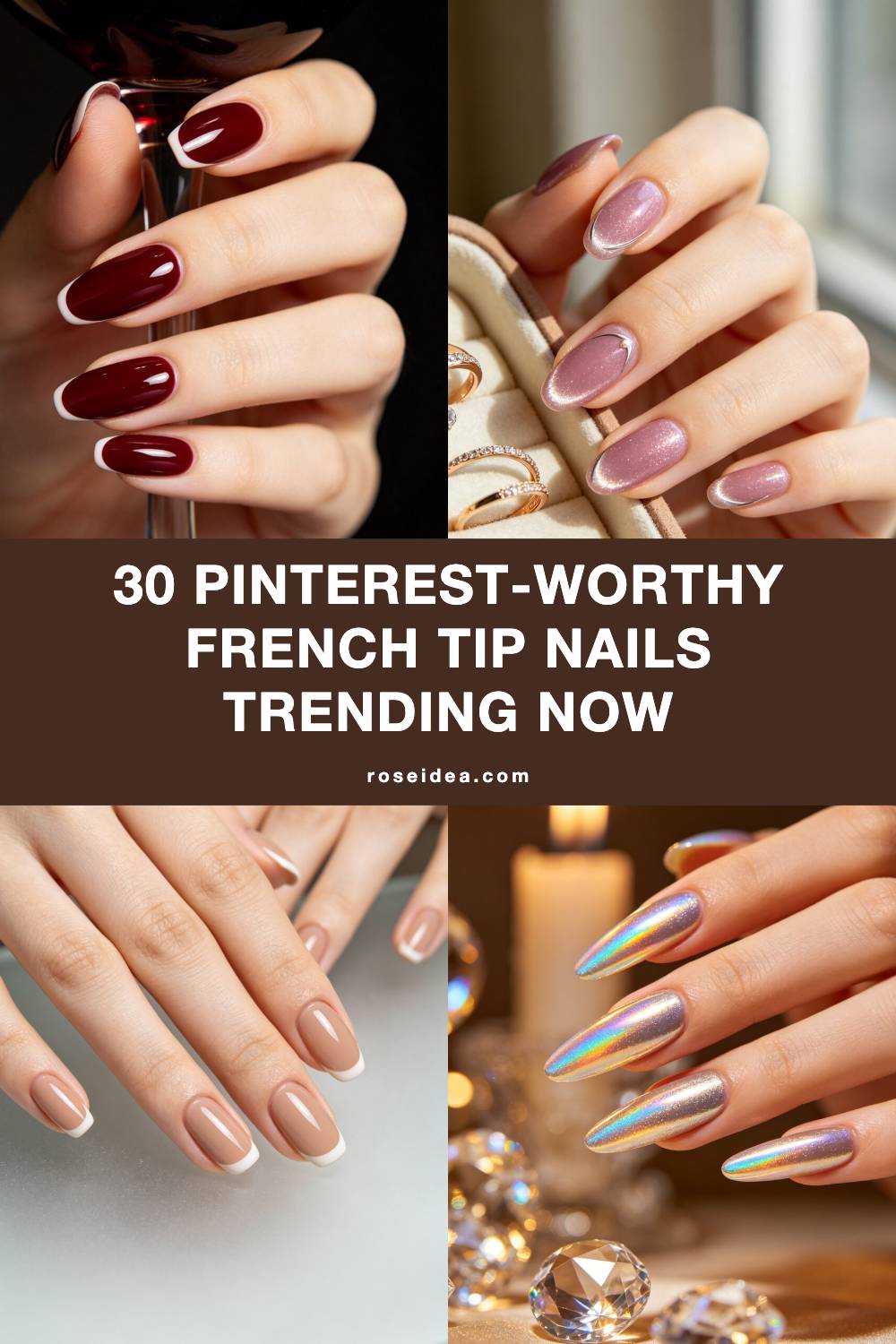 30 Pinterest-Worthy French Tip Nails Trending Now Pinterest cover image