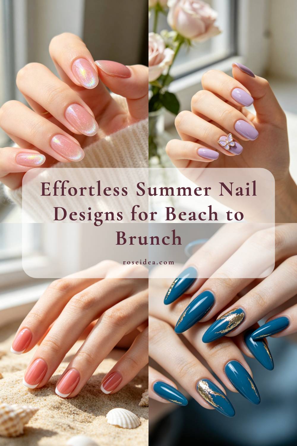 Effortless Summer Nail Designs for Beach to Brunch Pinterest cover image