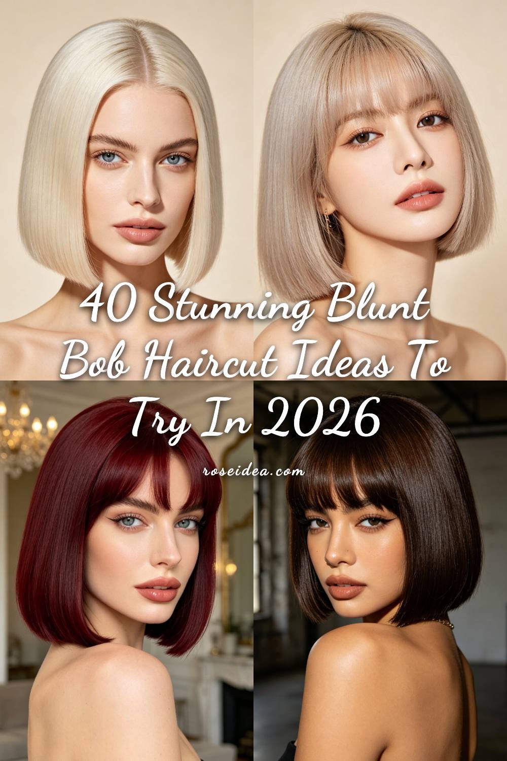 40 Stunning Blunt Bob Haircut Ideas to Try in 2026