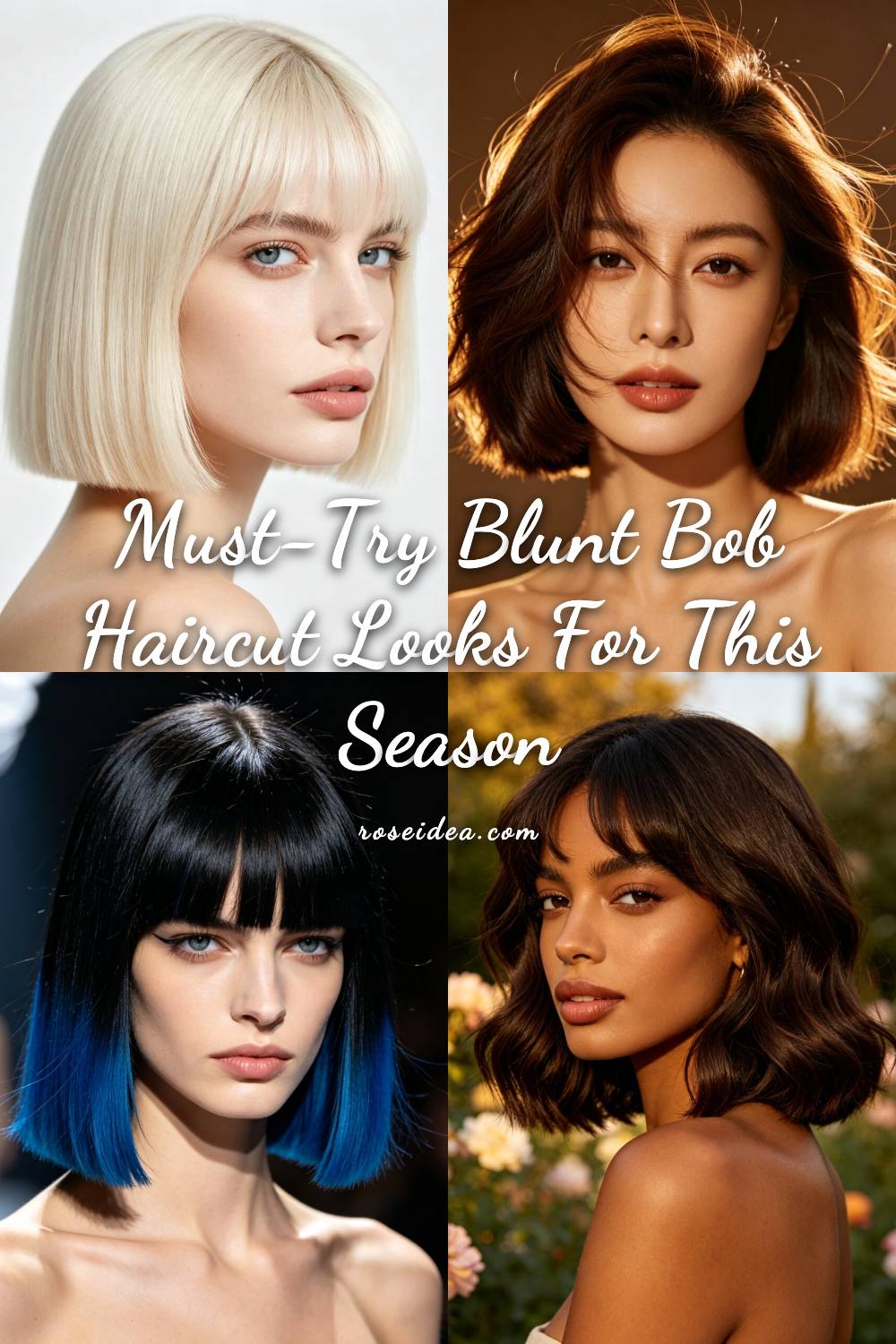 Must-Try Blunt Bob Haircut Looks for This Season Pinterest cover image