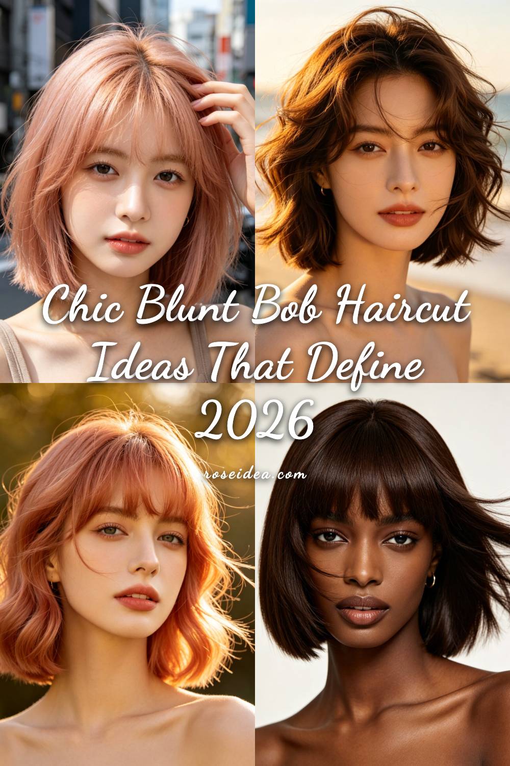 Chic Blunt Bob Haircut Ideas That Define 2026 Pinterest cover image