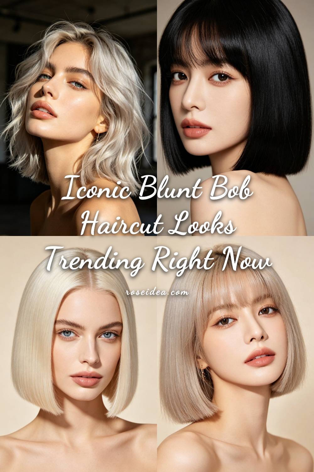 Iconic Blunt Bob Haircut Looks Trending Right Now Pinterest cover image