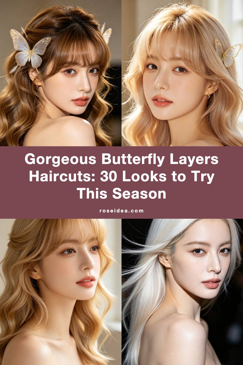 Gorgeous Butterfly Layers Haircuts: 30 Looks to Try This Season Pinterest cover image