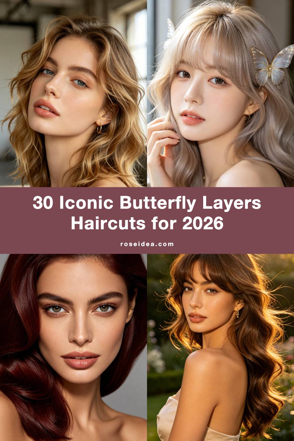 30 Iconic Butterfly Layers Haircuts for 2026 Pinterest cover image
