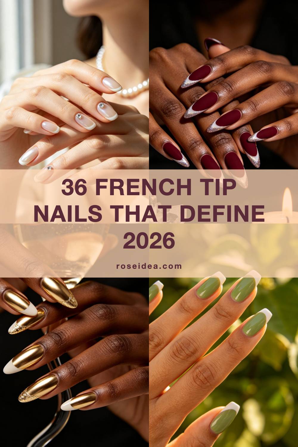 36 French Tip Nails That Define 2026 Pinterest cover image