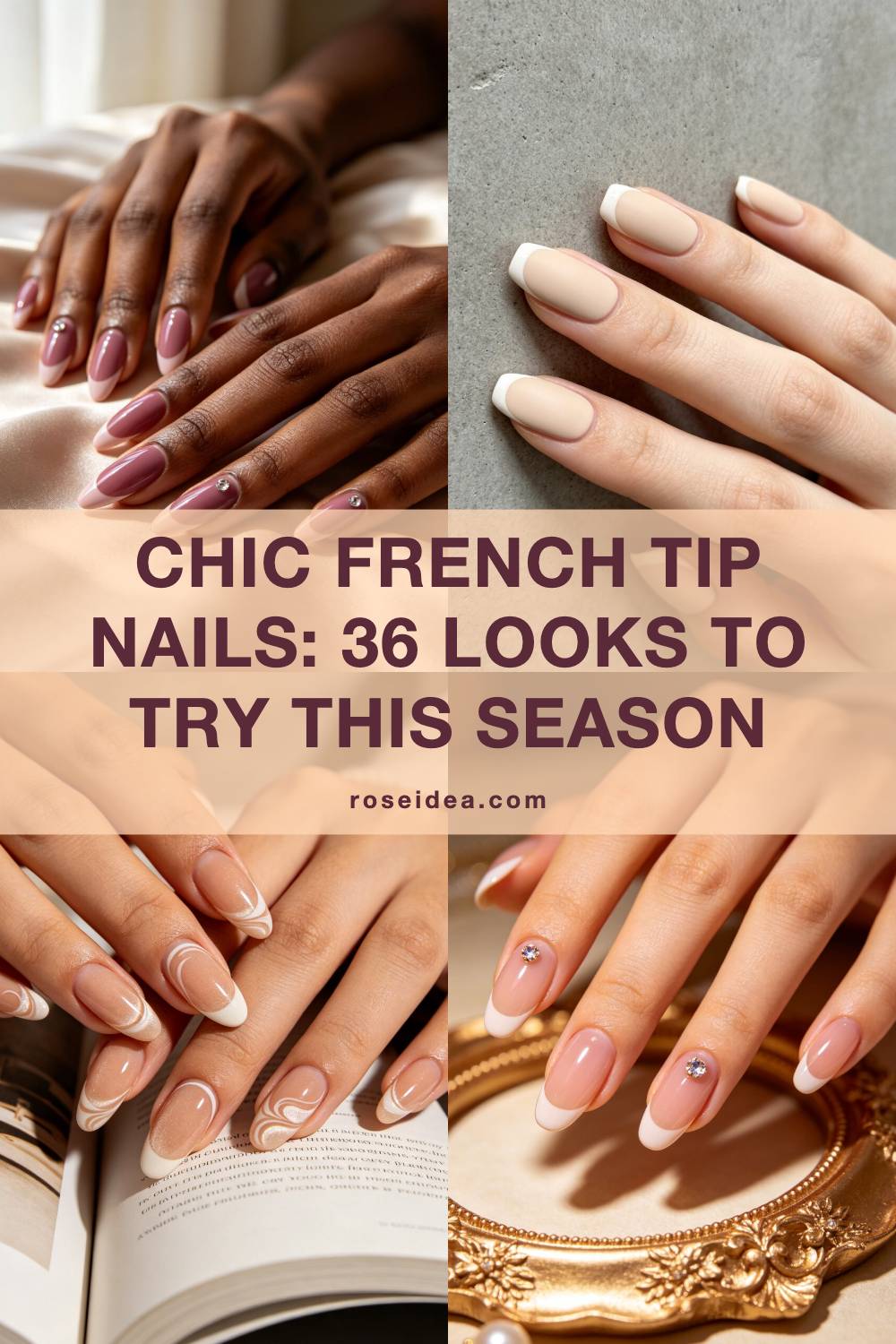 Chic French Tip Nails: 36 Looks to Try This Season Pinterest cover image