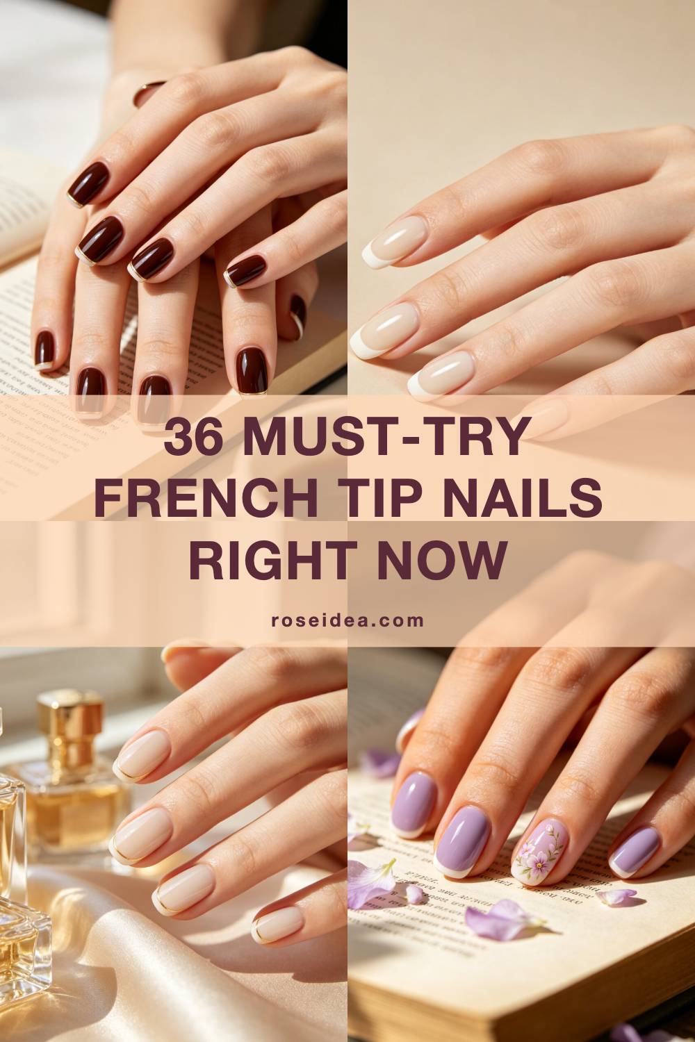 36 Must-Try French Tip Nails Right Now Pinterest cover image