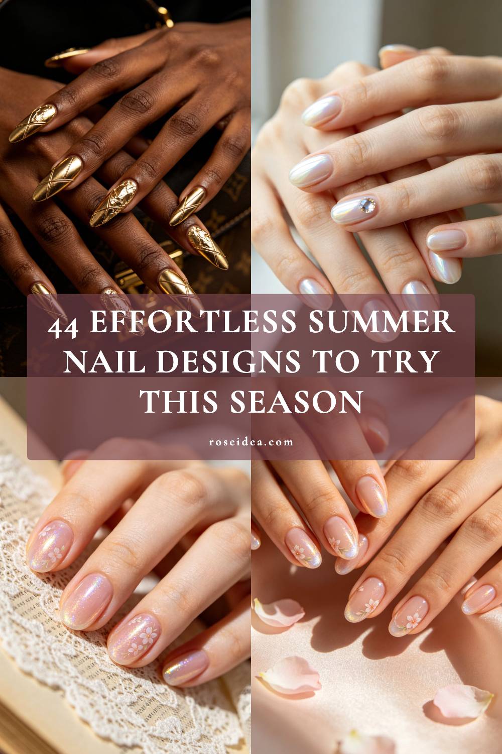 44 Effortless Summer Nail Designs to Try This Season Pinterest cover image