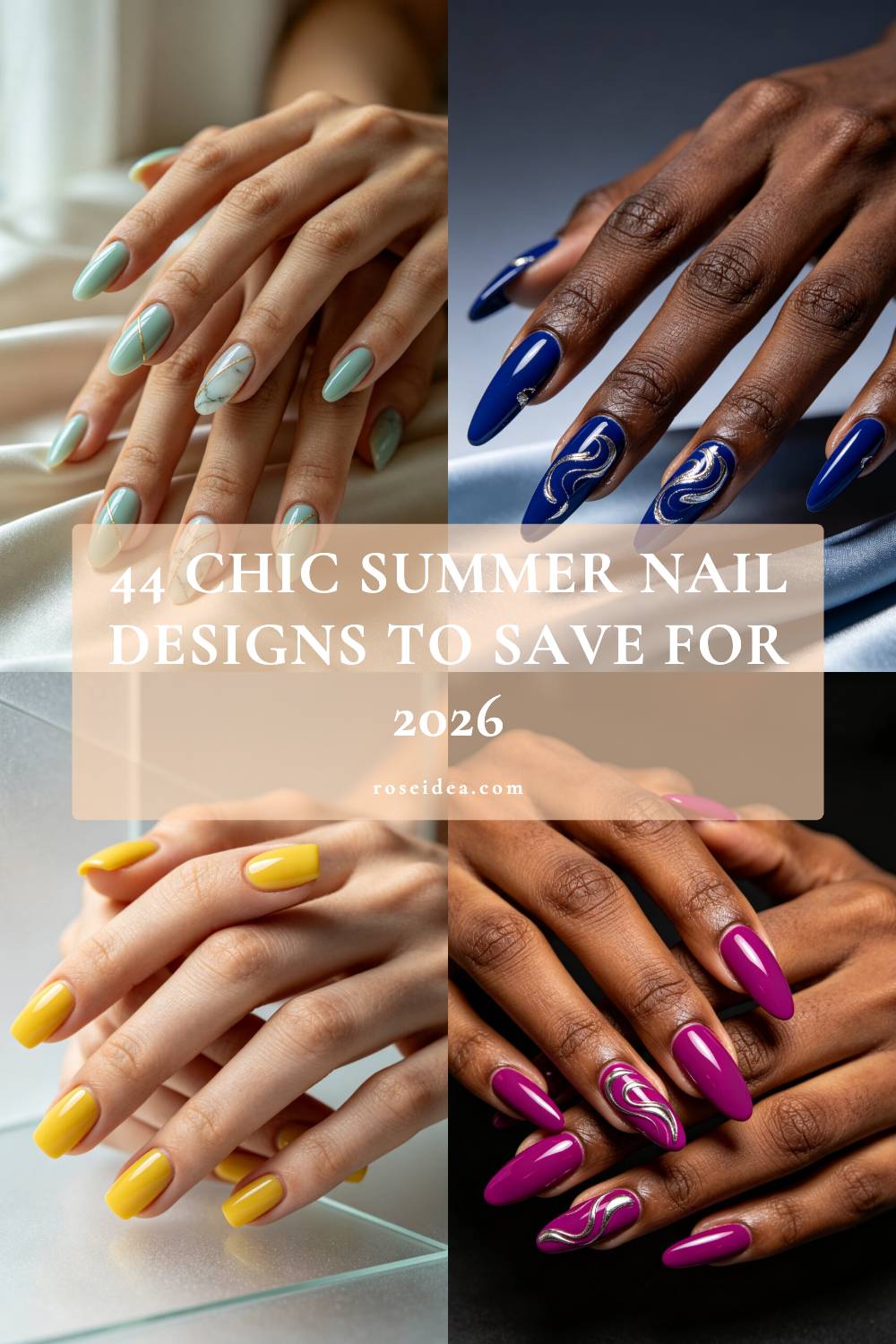 44 Chic Summer Nail Designs to Save for 2026 Pinterest cover image