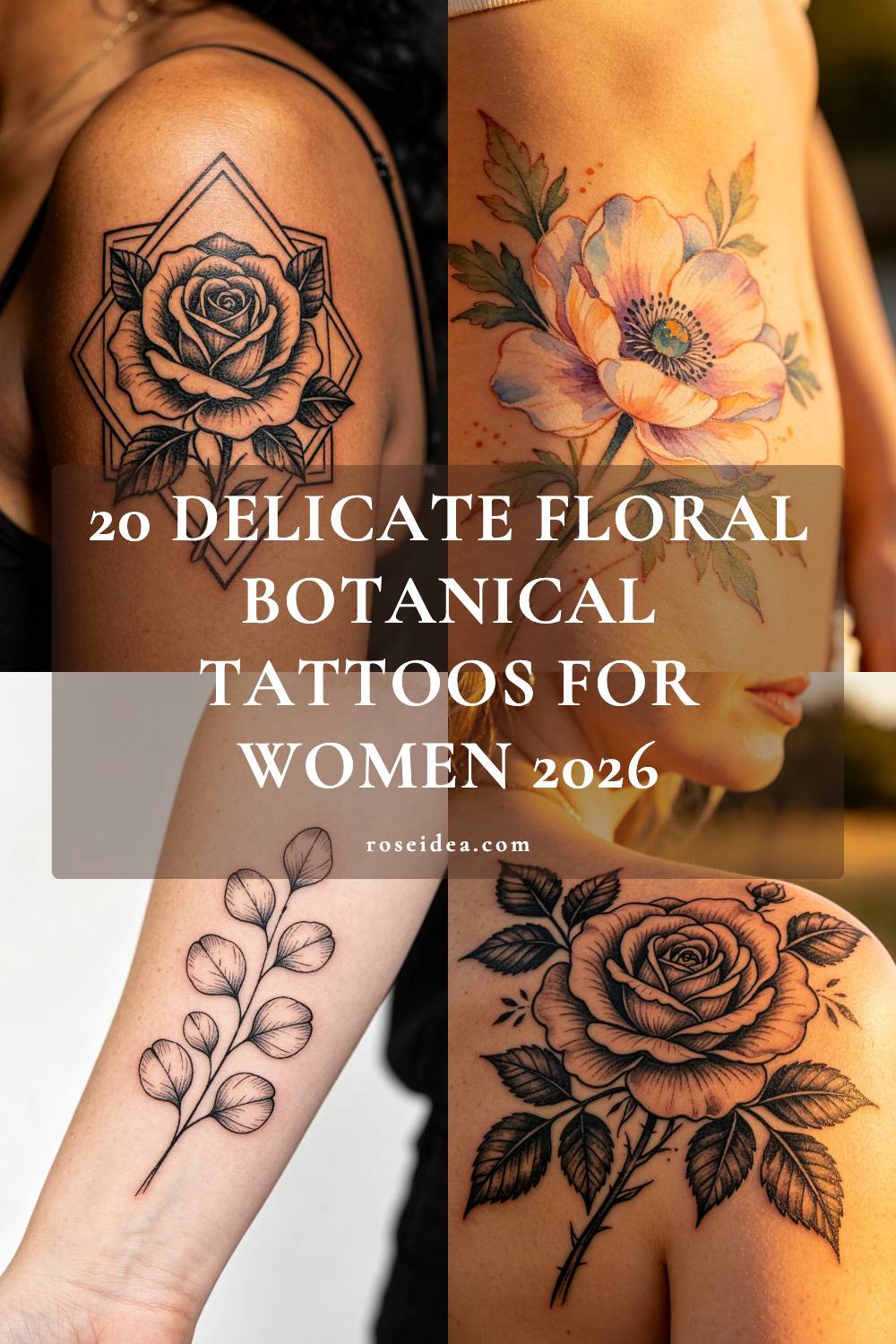 20 Delicate Floral Botanical Tattoos for Women 2026