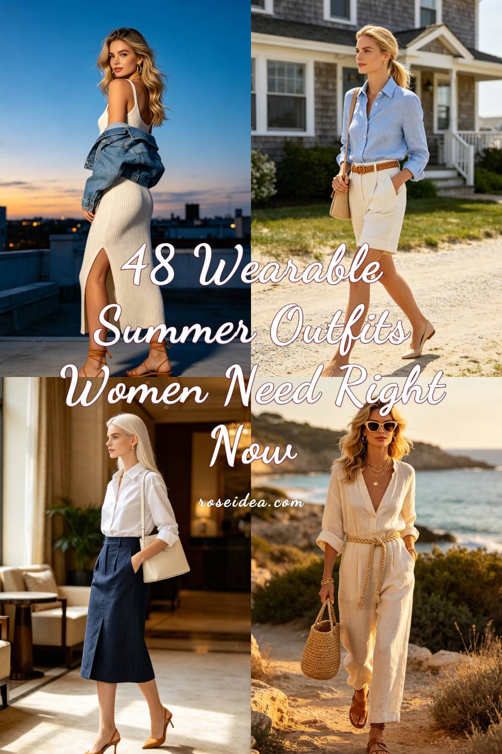 48 Wearable Summer Outfits Women Need Right Now Pinterest cover image