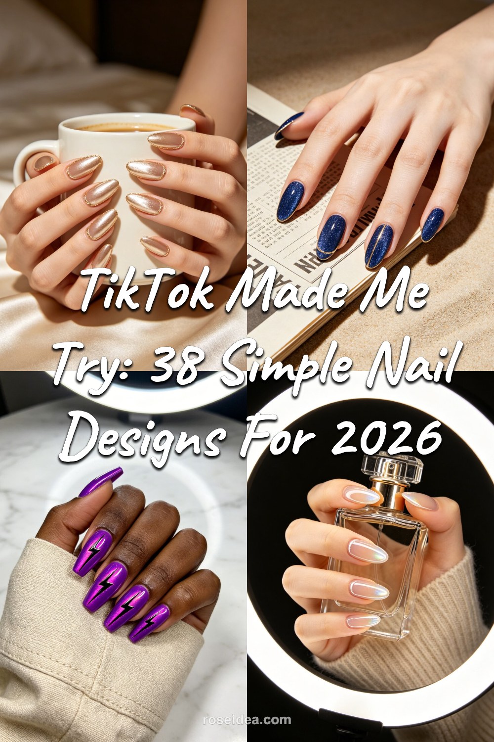 TikTok Made Me Try: 38 Simple Nail Designs for 2026 Pinterest cover image