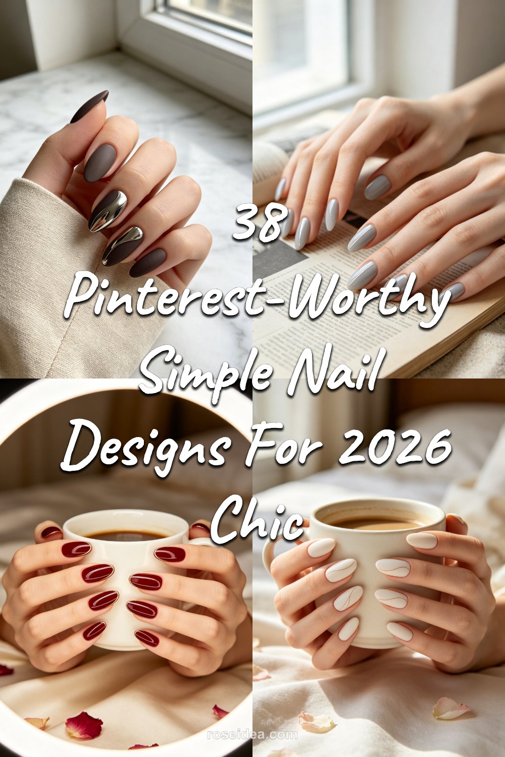 38 Pinterest-Worthy Simple Nail Designs for 2026 Chic Pinterest cover image
