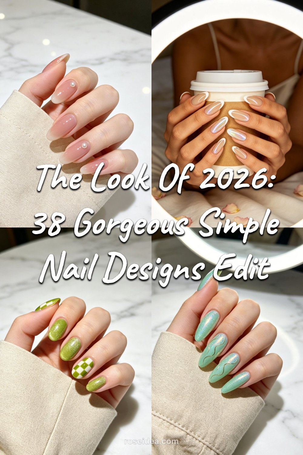The Look of 2026: 38 Gorgeous Simple Nail Designs Edit Pinterest cover image