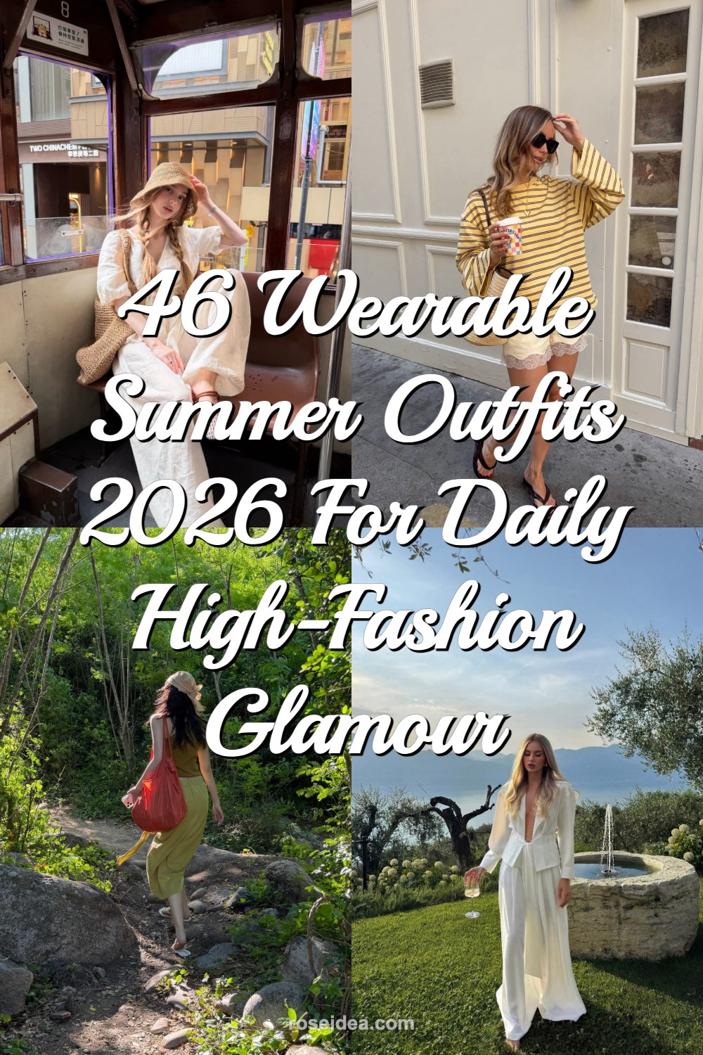 46 Wearable Summer Outfits 2026 for Daily High-Fashion Glamour Pinterest cover image
