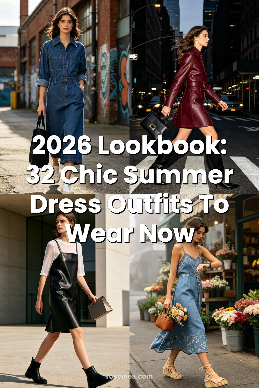 2026 Lookbook: 32 Chic Summer Dress Outfits to Wear Now Pinterest cover image