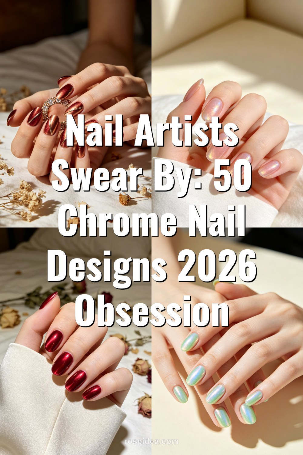 Nail Artists Swear By: 50 Chrome Nail Designs 2026 Obsession Pinterest cover image