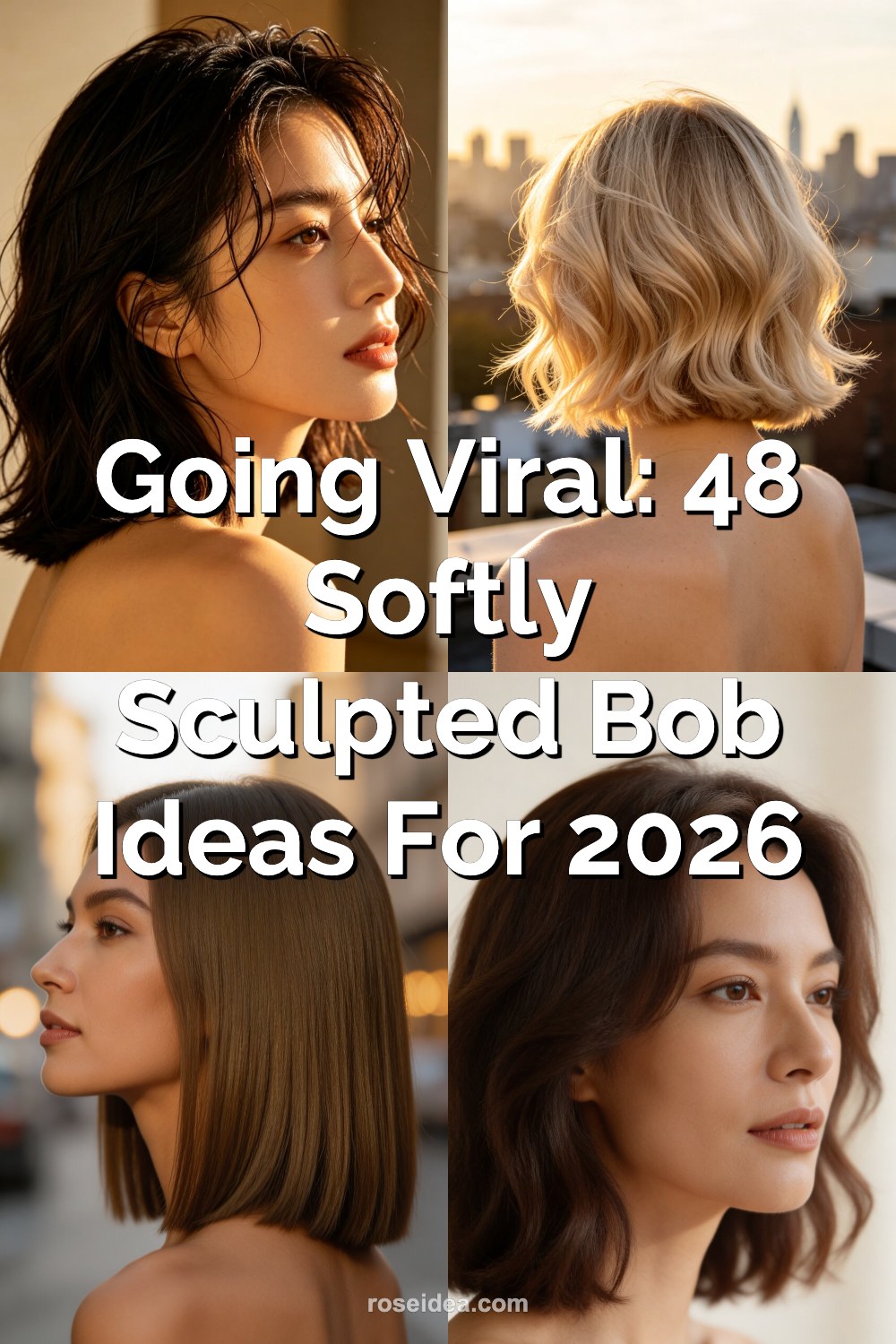 Going Viral: 48 Softly Sculpted Bob Ideas for 2026 Pinterest cover image