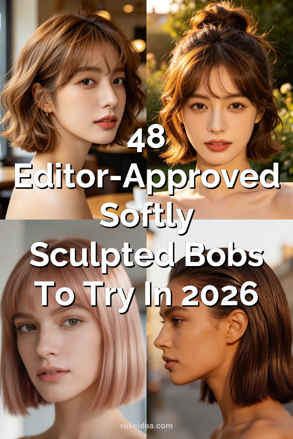 48 Editor-Approved Softly Sculpted Bobs to Try in 2026 Pinterest cover image