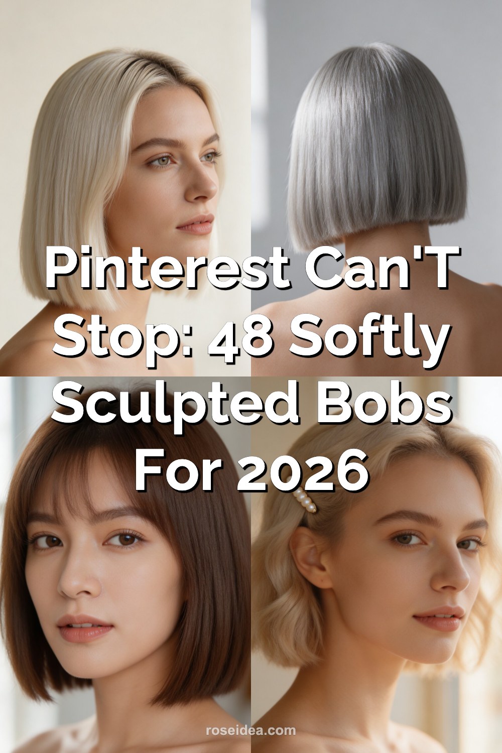 Pinterest Can't Stop: 48 Softly Sculpted Bobs for 2026 Pinterest cover image