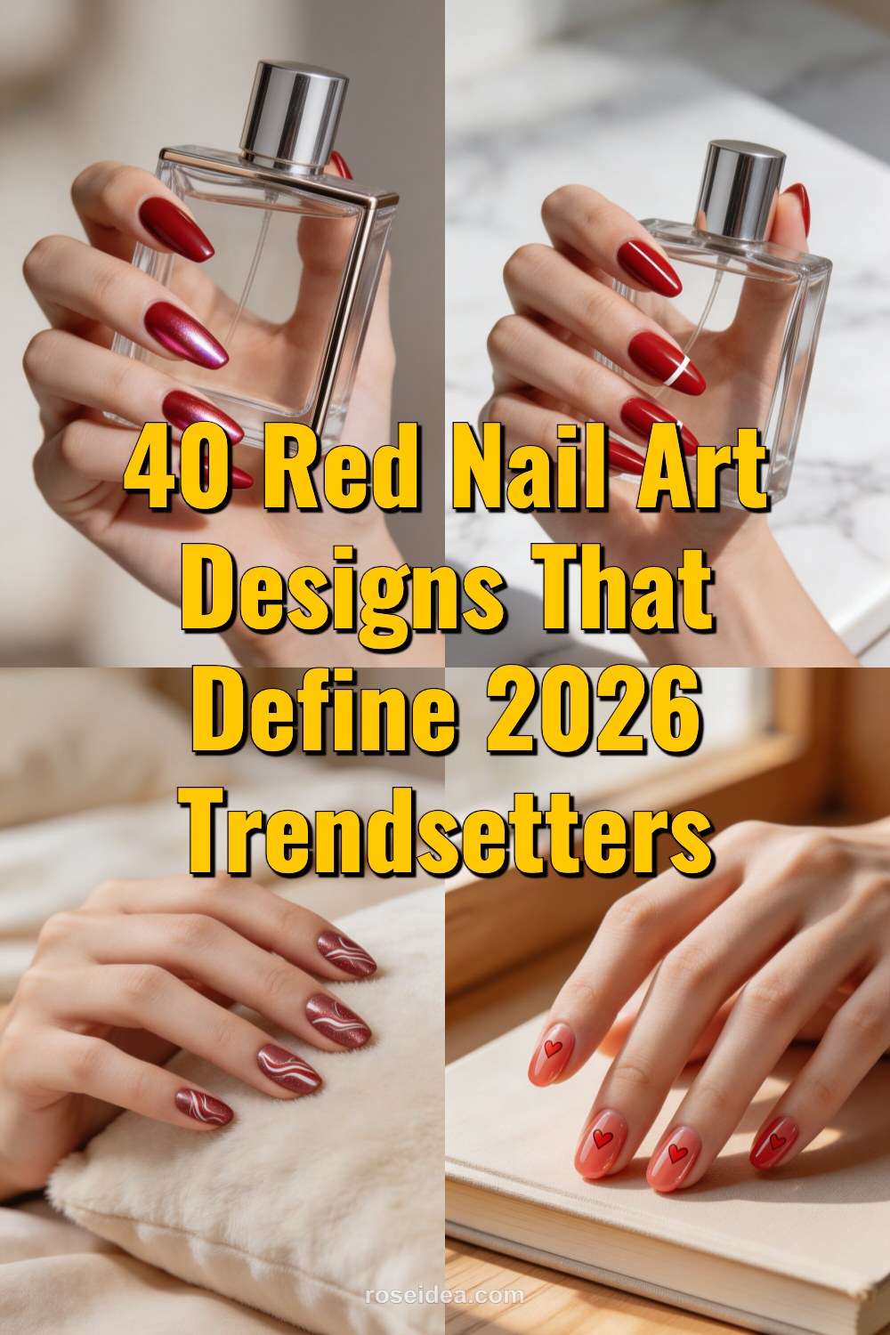 40 Red Nail Art Designs That Define 2026 Trendsetters