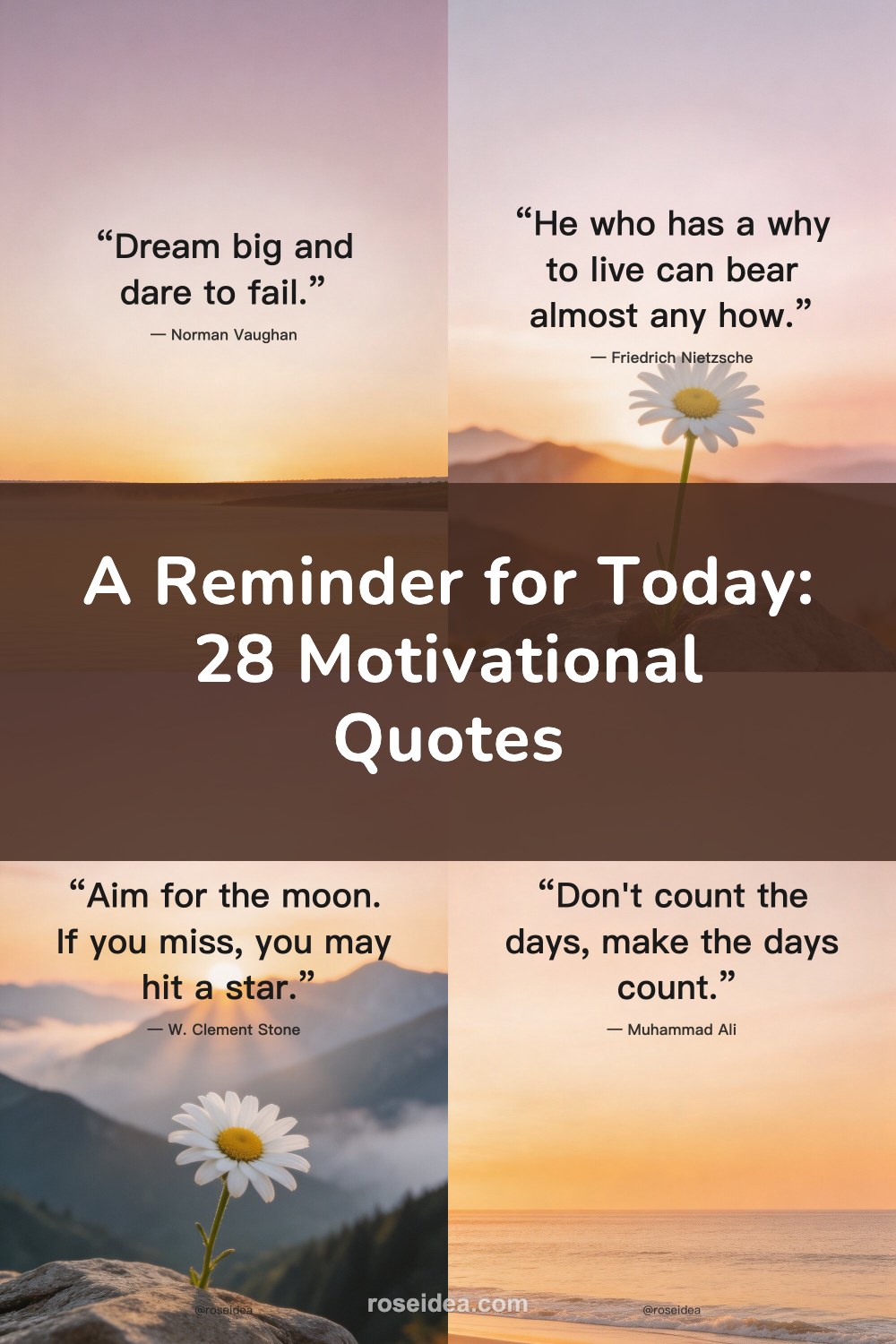 A Reminder for Today: 28 Motivational Quotes Pinterest cover image