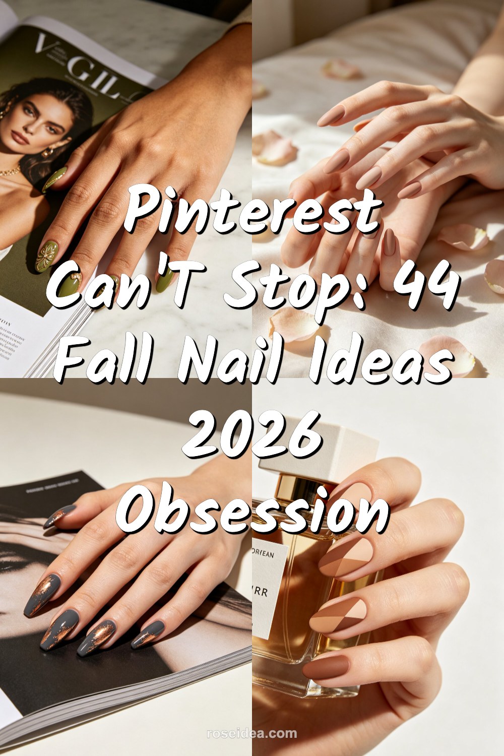 Pinterest Can't Stop: 44 Fall Nail Ideas 2026 Obsession Pinterest cover image