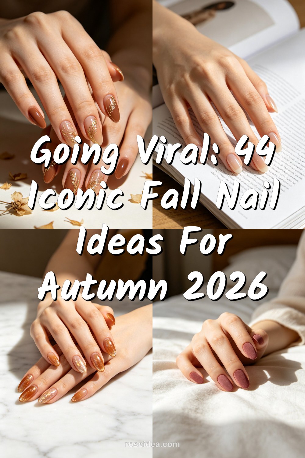 Going Viral: 44 Iconic Fall Nail Ideas for Autumn 2026 Pinterest cover image