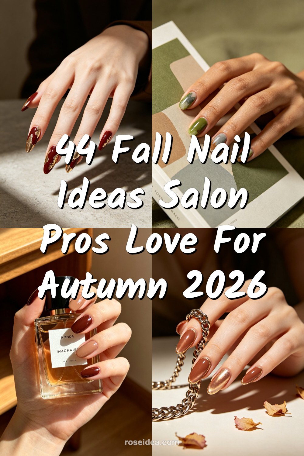 44 Fall Nail Ideas Salon Pros Love for Autumn 2026 Pinterest cover image
