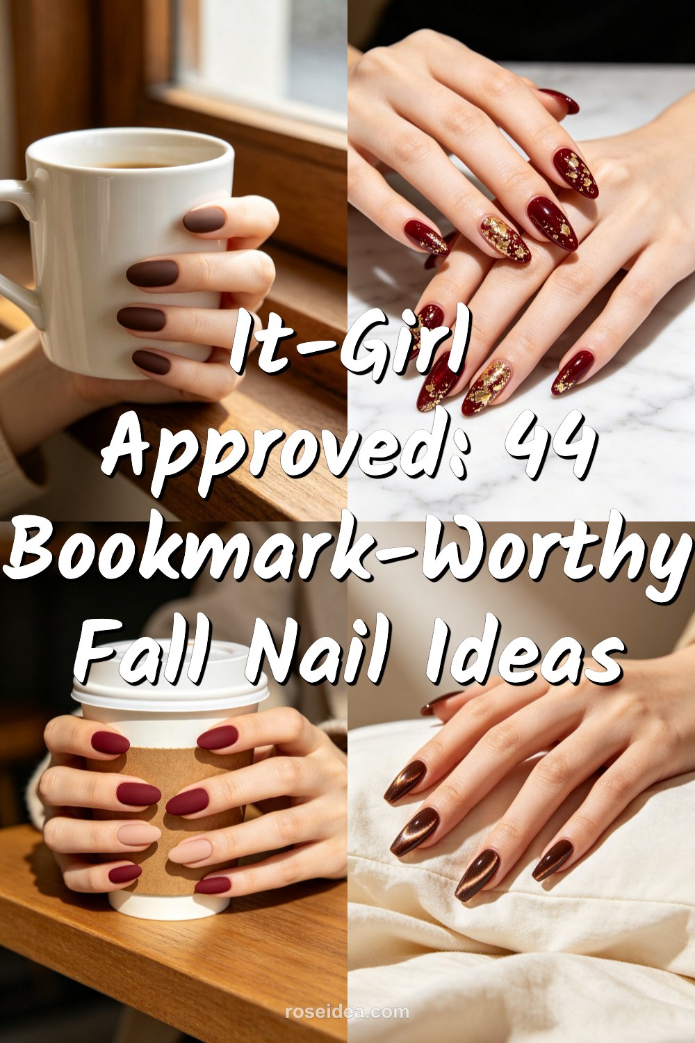 It-Girl Approved: 44 Bookmark-Worthy Fall Nail Ideas Pinterest cover image